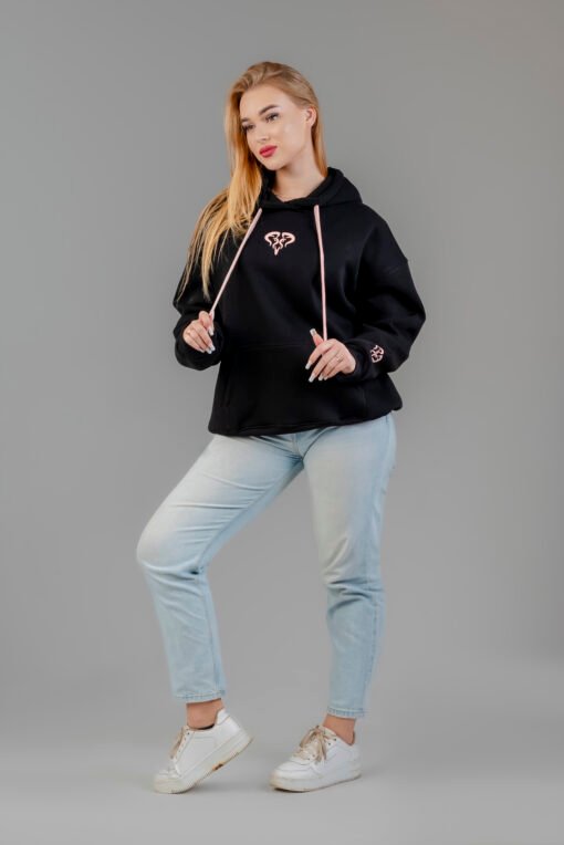 Black Argyle hoodie - Image 5