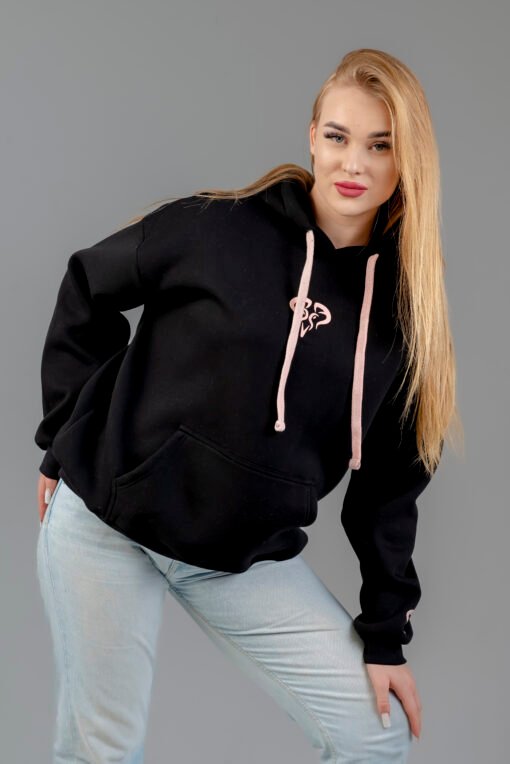Black Argyle hoodie - Image 7