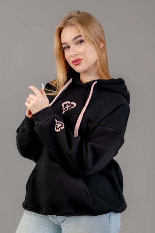 Black Argyle hoodie