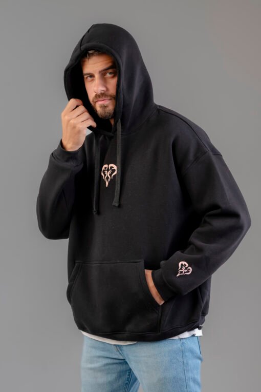 Black Argyle Hoodie - Image 5