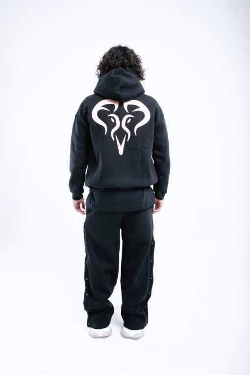 Black Argyle Hoodie - Image 8