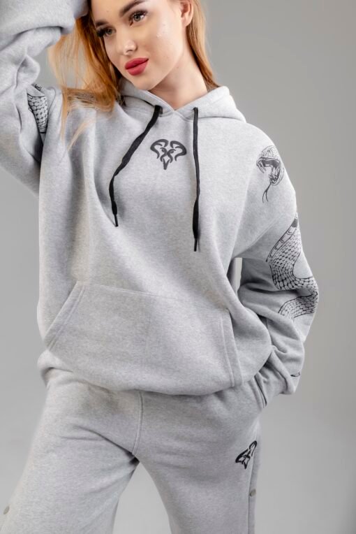 Gray Snake Hoodie - Image 4