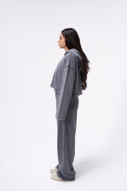 gray washed set / pants / top - Image 4