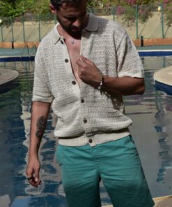 BEIGE BEACH SHIRT