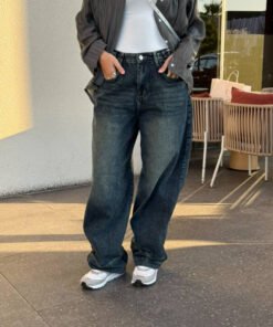 cargo denim dark blue